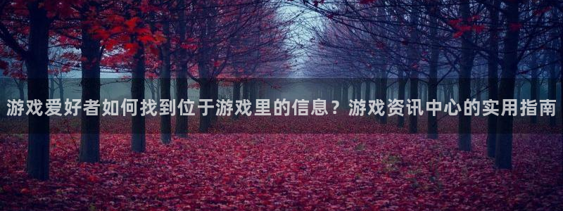 优贝娱乐注册登录：游戏爱好者如何找到位于游戏里的信息？游戏资