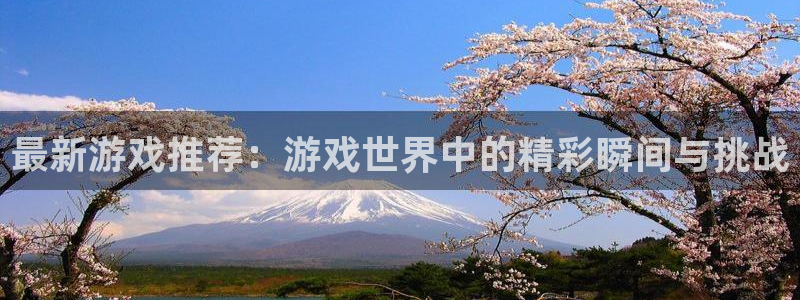 优贝娱乐的意思：最新游戏推荐：游戏世界中的精彩瞬间与挑战